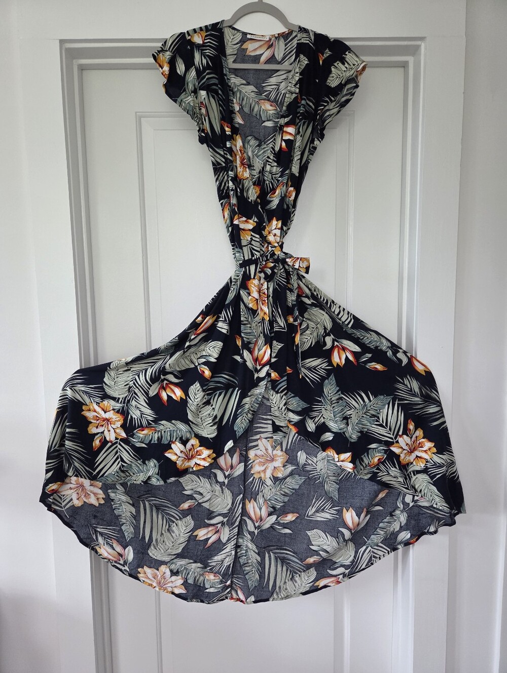 High-Low Wrap-Around Dress, sz S